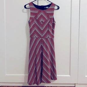 Multicolor Anthropologie Marion Fit-andFlare Dress, Eva Frank size 2